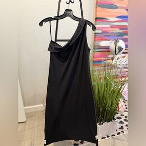Black Shoulder Dress